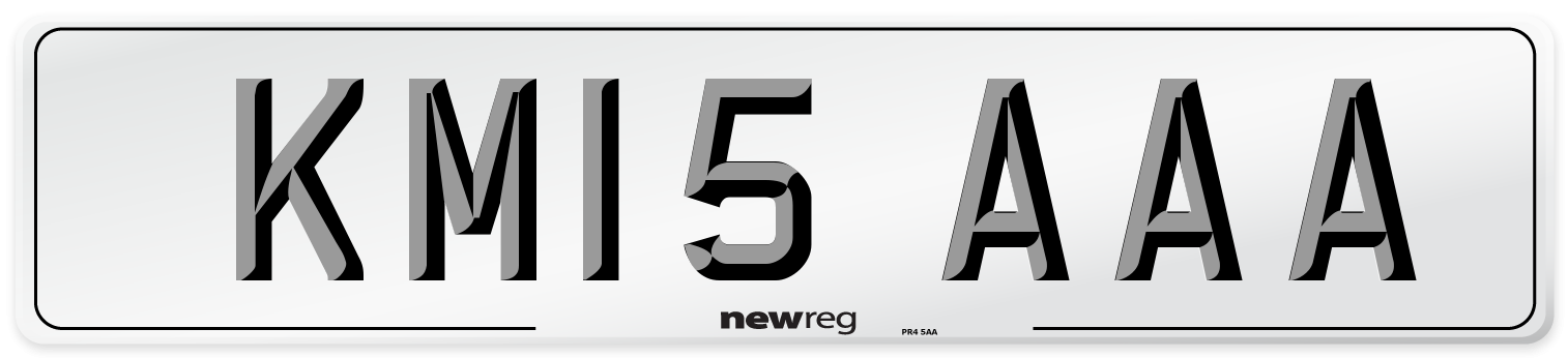 KM15 AAA Number Plate from New Reg